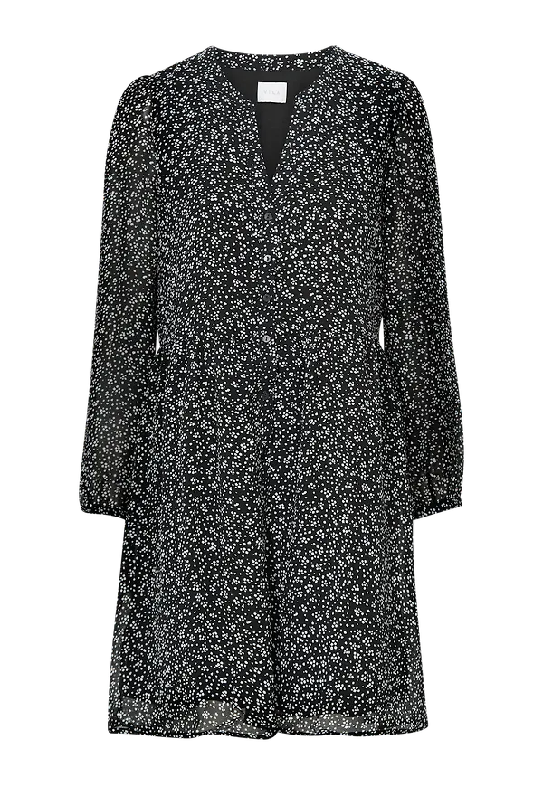 Vila - Klänning viAmione L/S Dress - Svart
