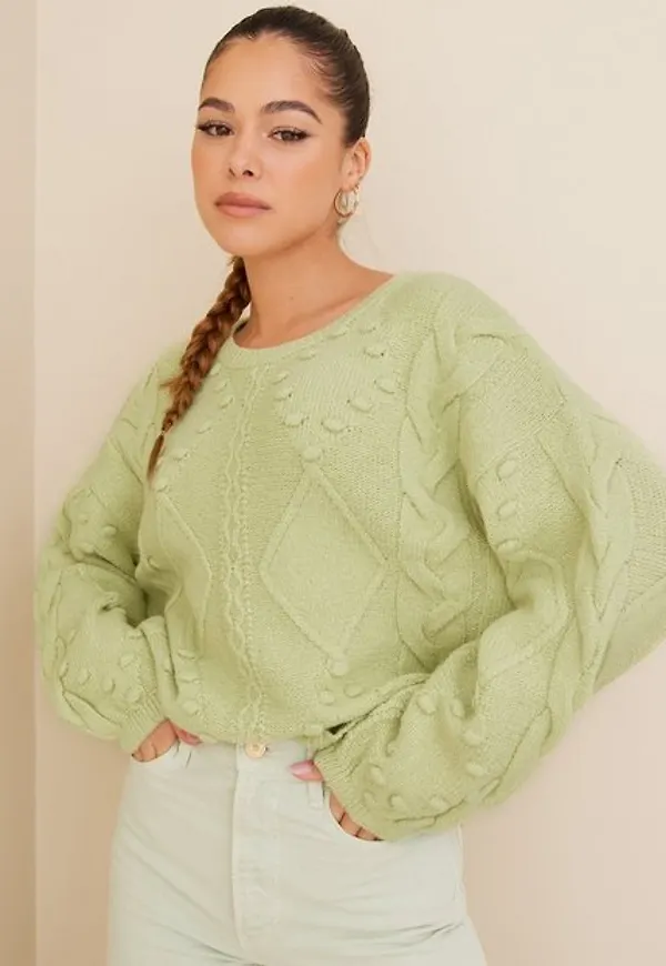 Pieces Pcdonsi Ls Knit D2D Stickade tröjor Butterfly