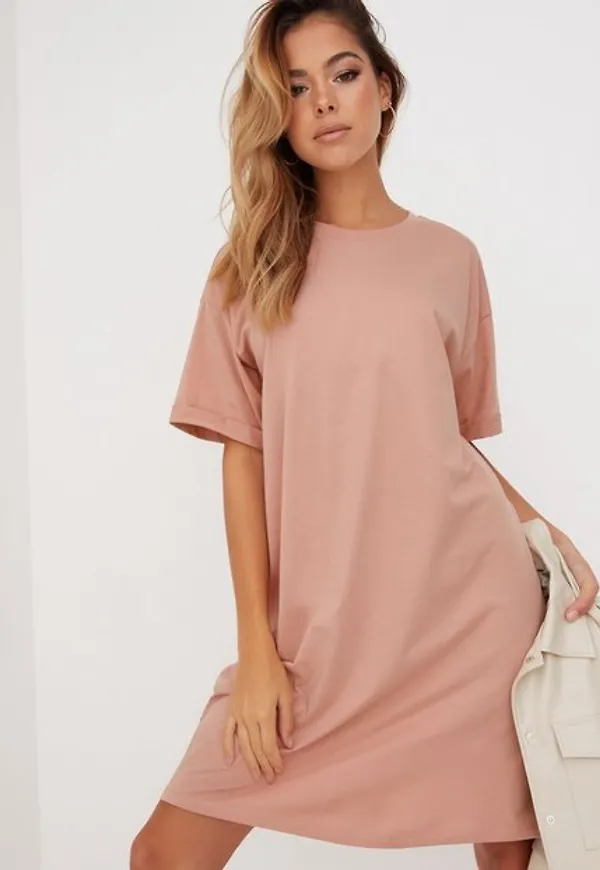 Pieces Pcria Ss Dress Noos Bc Loose fit dresses Misty Rose