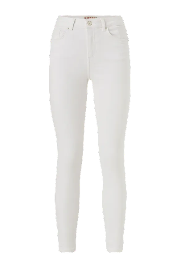 pieces - Jeans pcDelly Skn MW CR, skinny fit - Vit