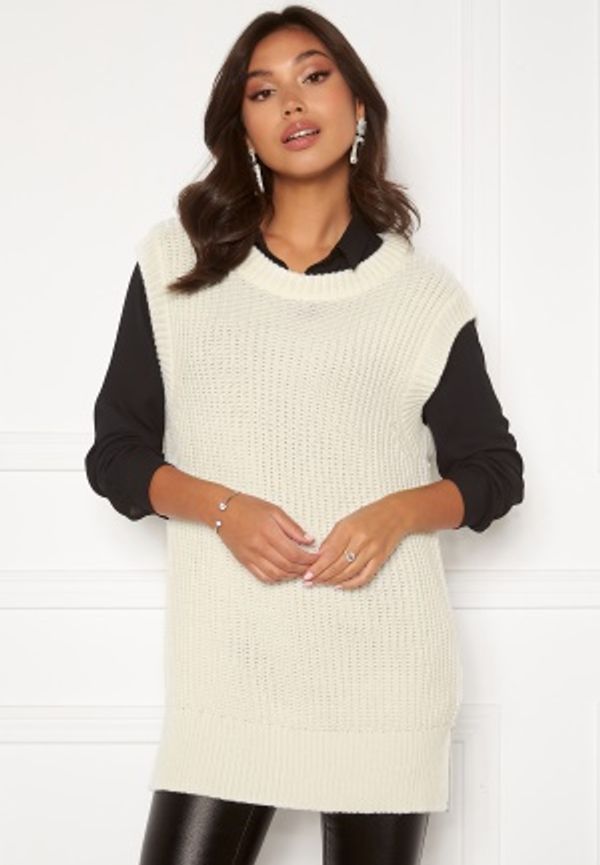 BUBBLEROOM Manja knitted vest Offwhite XL