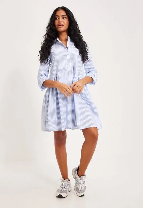 Only Onlditte Stripe 3/4 Dress Noos Wvn Loose fit dresses