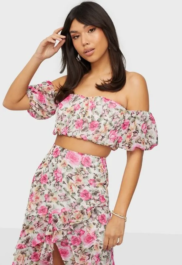 NLY Trend In Bloom Top Festblusar Blommig