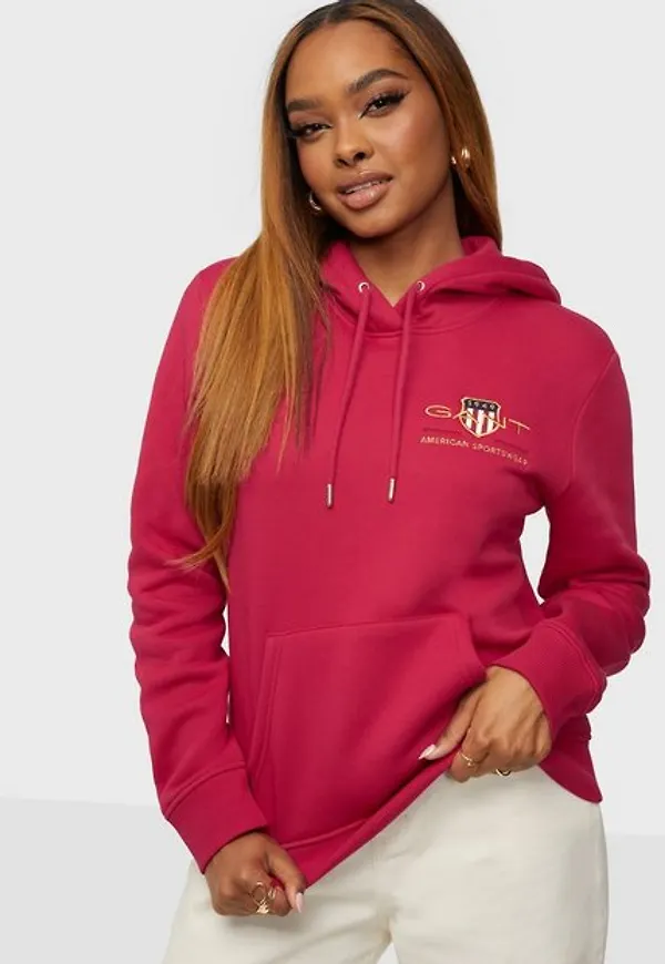 Gant D2. Medium Archive Shield Hoodie Hoodies Raspberry