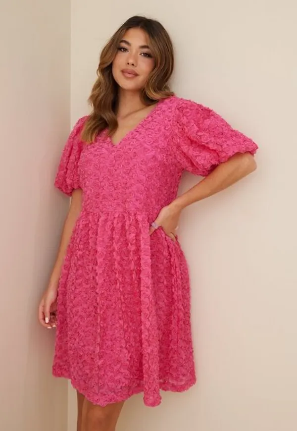 Pieces Pcnolia Ss Dress D2D Klänning Fruit Dove
