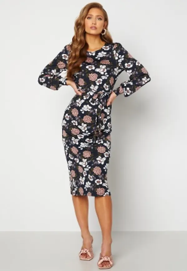 Happy Holly Tova midi dress Blue / Patterned 32/34