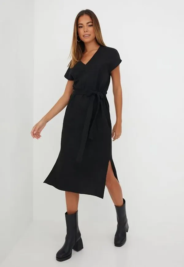 NLY Trend Belted Knit Vest Dress Stickade klänningar