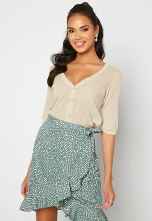 VILA Wola 2/4 Sleeve Knit Cardigan Super Light Natural L