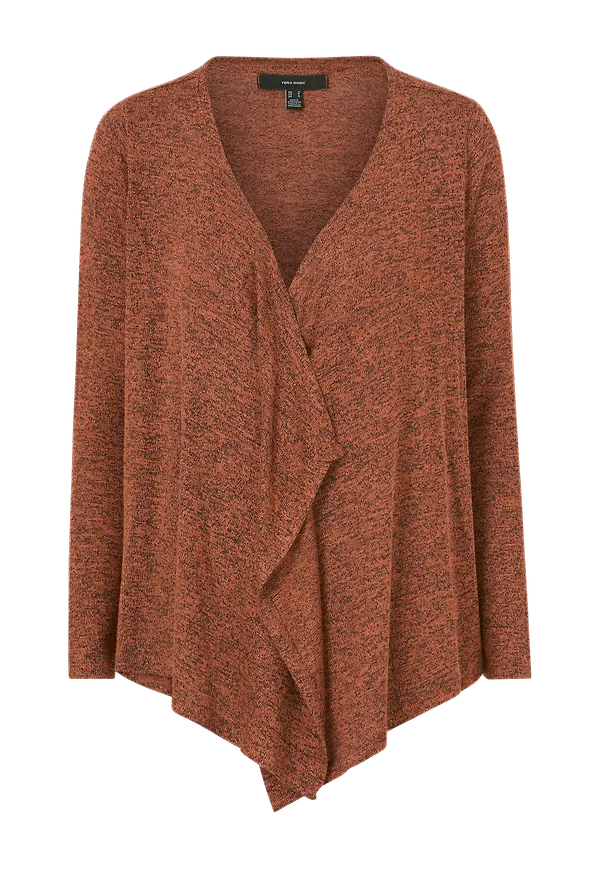 Vero Moda - Cardigan vmBrianna LS Drapy Cardigan Boo - Röd