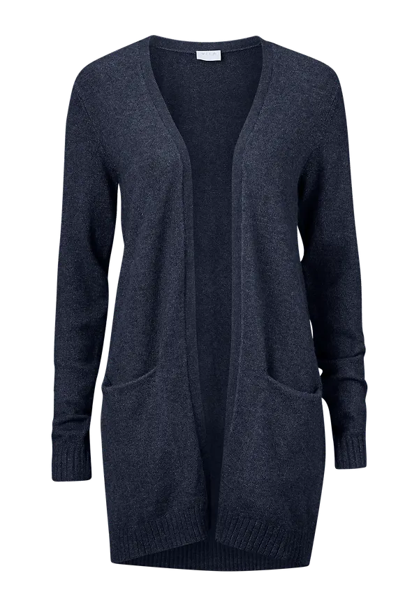 Vila - Cardigan viRil L/S Open Knit - Blå