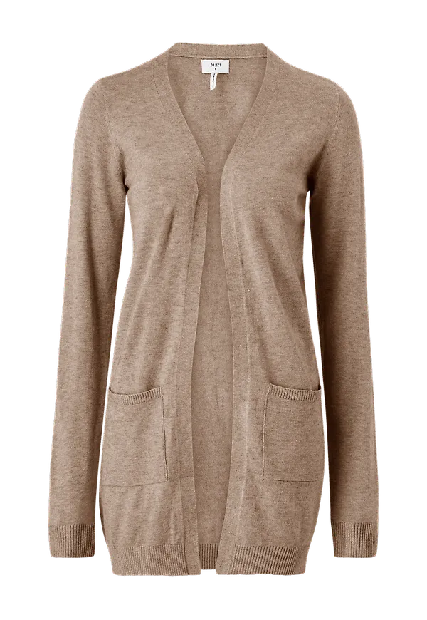 Object - Cardigan objThess L/S - Brun