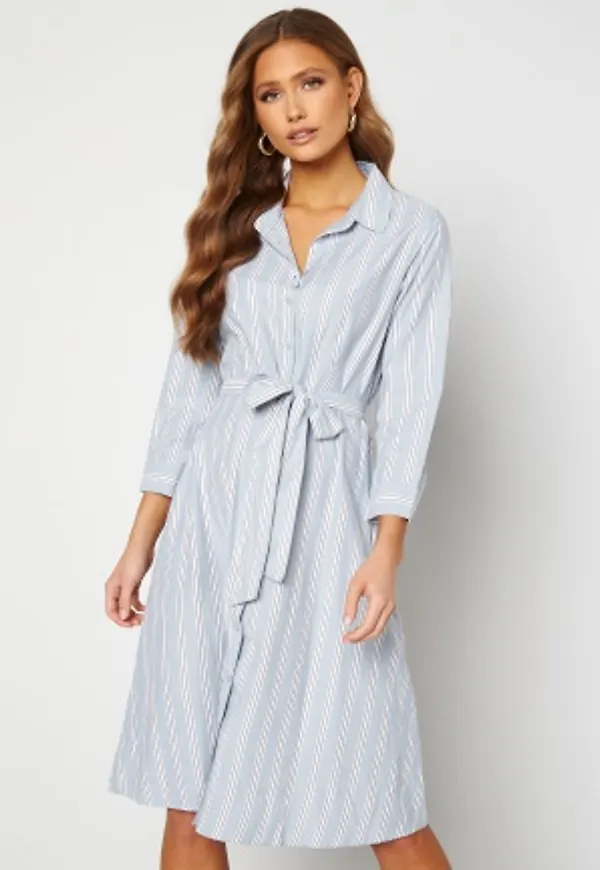 Happy Holly Sanna shirt dress Blue / Striped 32/34