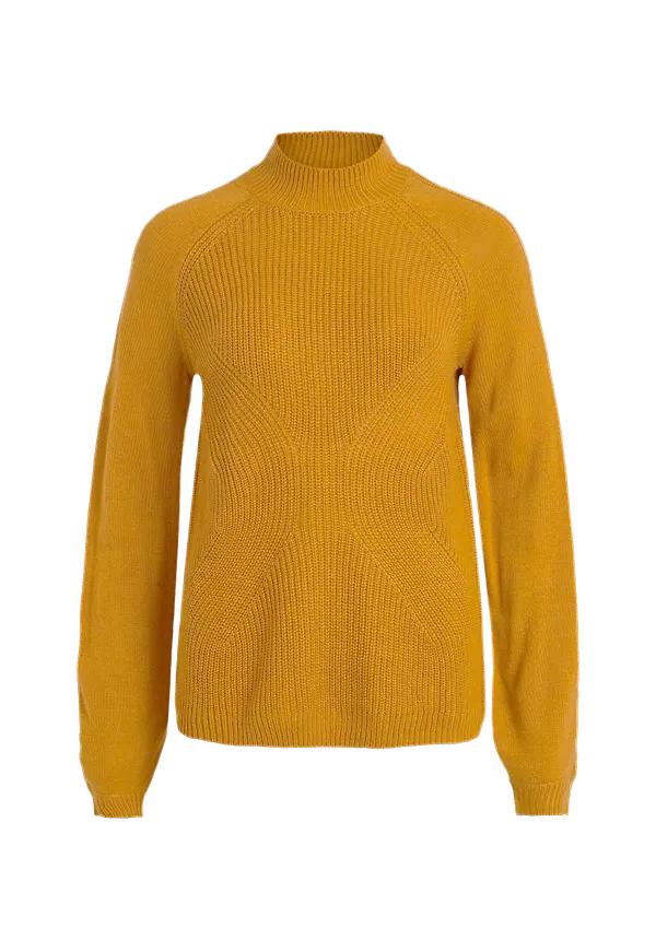 Vila - Tröja viOa Turtleneck L/S Knit Top - Brun