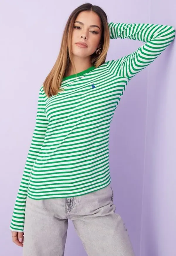 Polo Ralph Lauren Ls Strp Rl T-Long Sleeve-T-Shirt Långärmade toppar