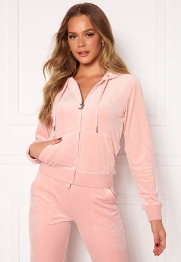 Juicy Couture Robertson Classic Velour Hoodie Pale Pink XS