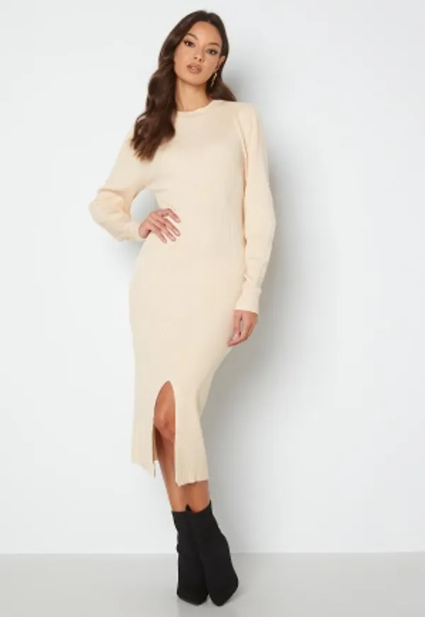 Rut & Circle Megan Knit Dress 157 Light Beige S