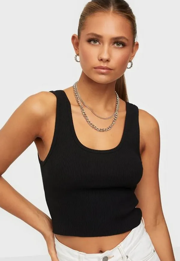 Dr Denim Maxida Top Linnen Black