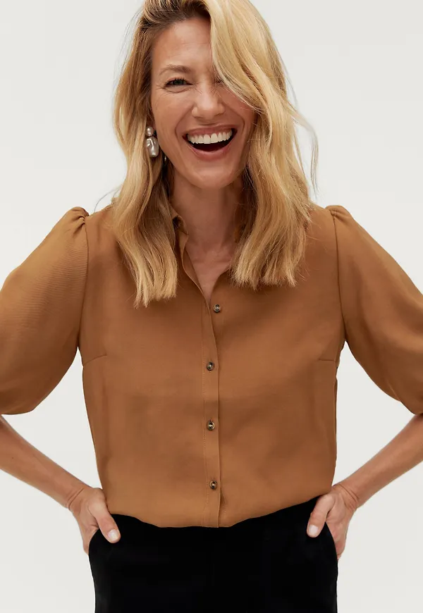 Saint Tropez - Blus IngridSZ Shirt - Brun