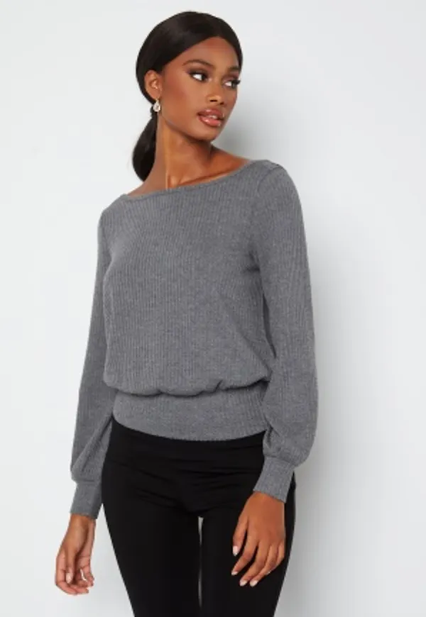 Happy Holly Amaya lounge top Grey melange 48/50