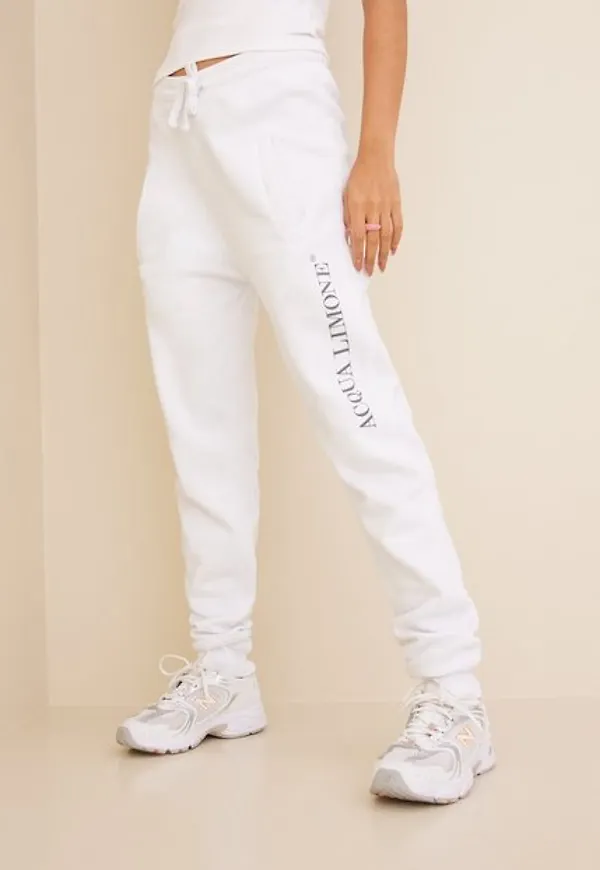 Acqua Limone Sweatpants Cuff Mjukisbyxor White