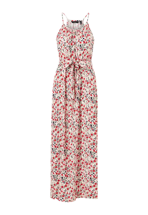 Vero Moda - Maxiklänning vmSimply Easy Slit Maxi Dress Wvn - Natur
