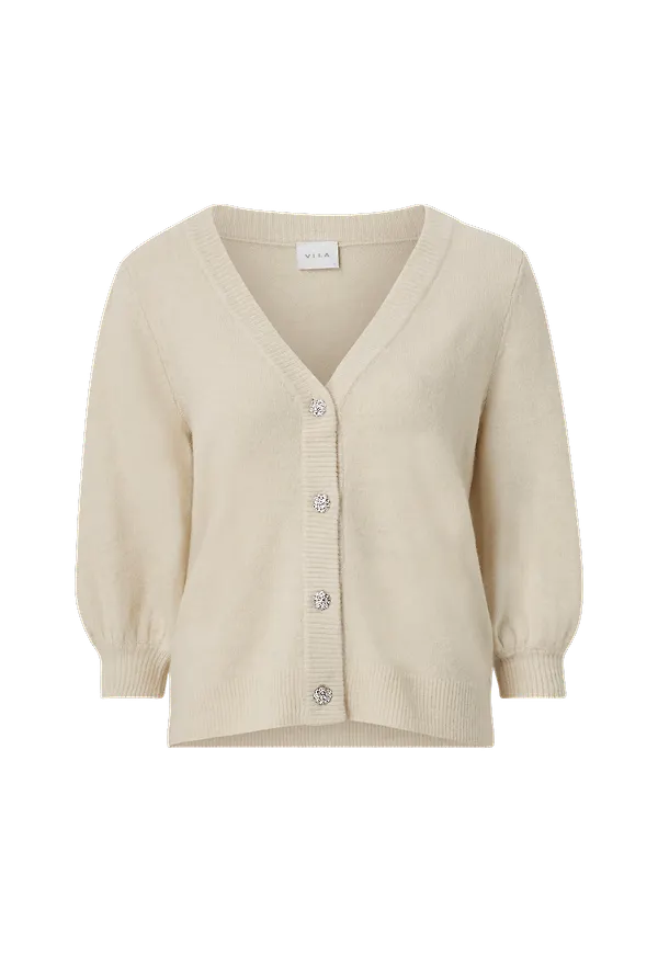 Vila - Cardigan viTabor 2/4 Knit - Natur