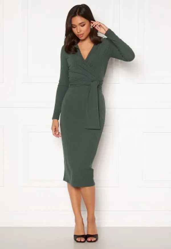 BUBBLEROOM Ines jersey dress Green S