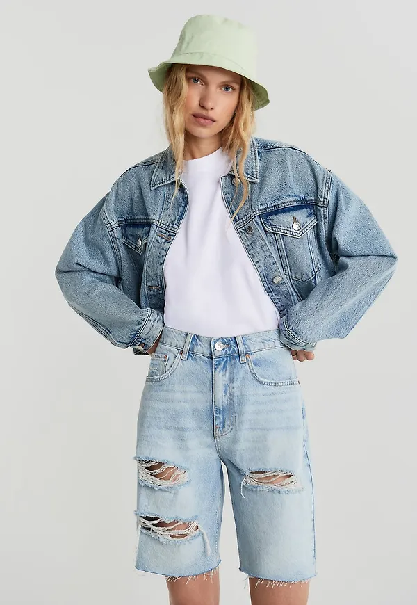 90s denim shorts