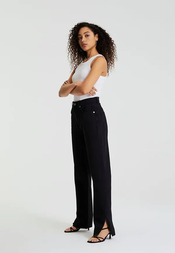 90s petite slit jeans