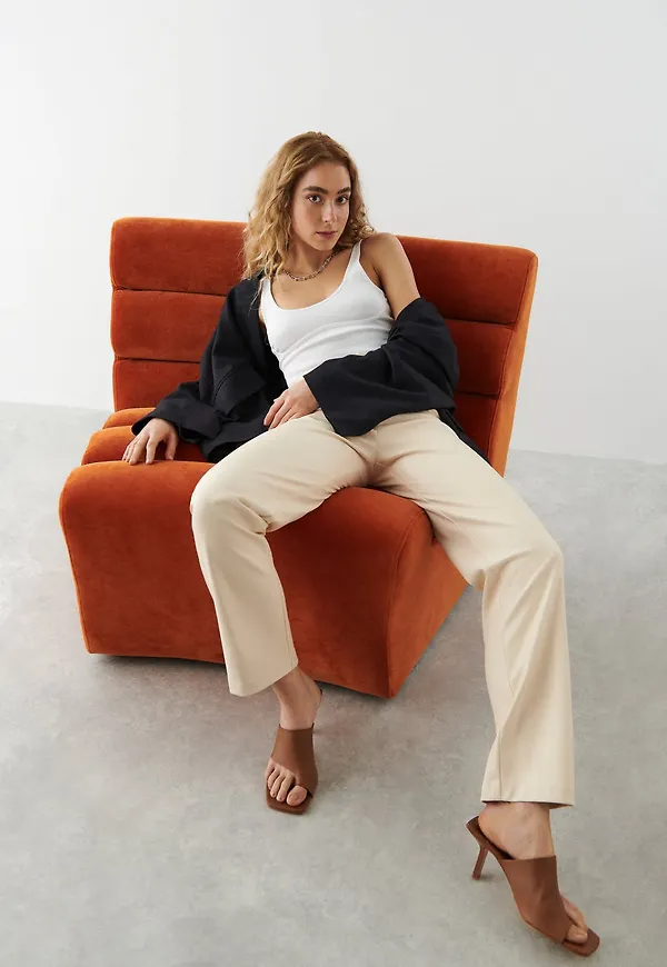 90s pu TREND trousers