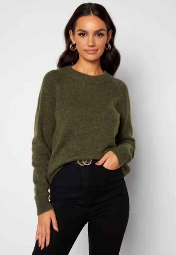 SELECTED FEMME Lulu LS Knit O-Neck Kalamata L