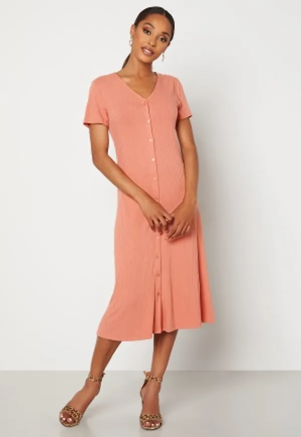 VILA Rindua S/S Dress Cameo Brown XS