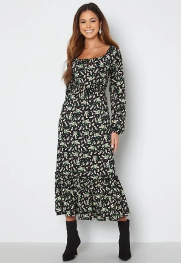 Happy Holly Lacey long sleeve dress Floral 36/38