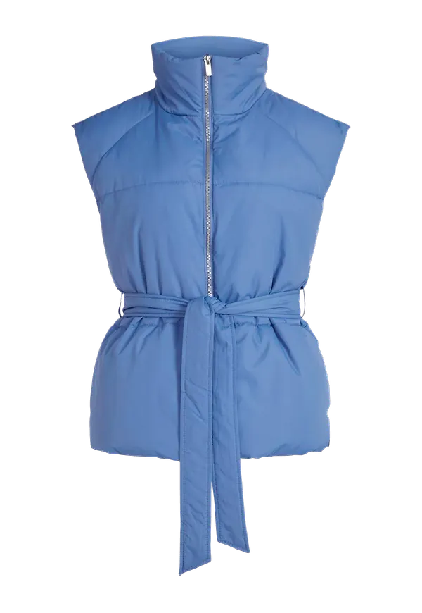 Vila - Väst viLoui Padded Belt Waistcoat - Blå