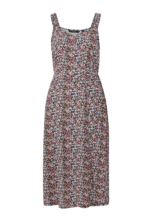 Vero Moda - Klänning vmEasy Strap Calf Dress Wvn - Svart
