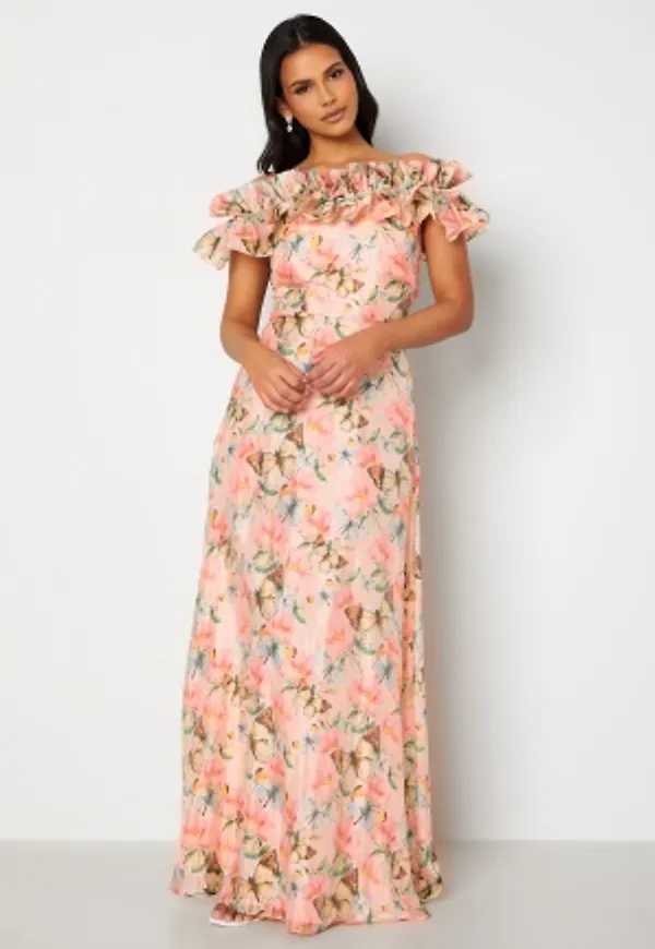Ida Sjöstedt Magnolia Dress Pink Floral Butterfl 34
