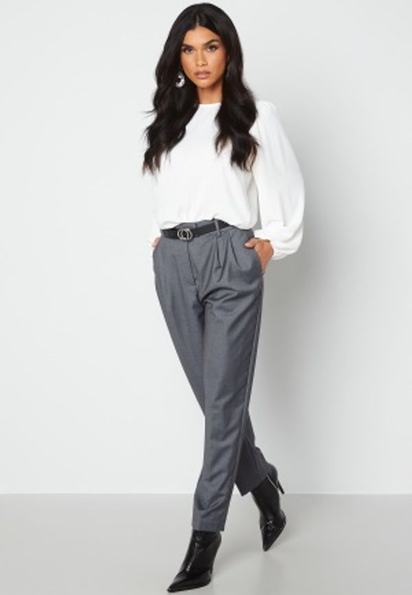VILA Lanya HW 7/8 Suit Pants Dark Grey Melange 34