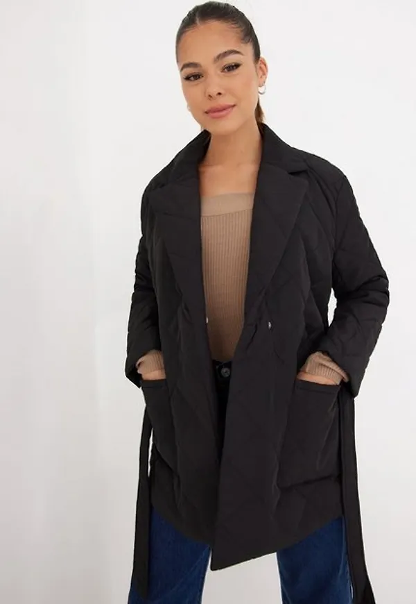 Only Onltrillion L/S Quilt Coatigan Cc Övriga Jackor Black