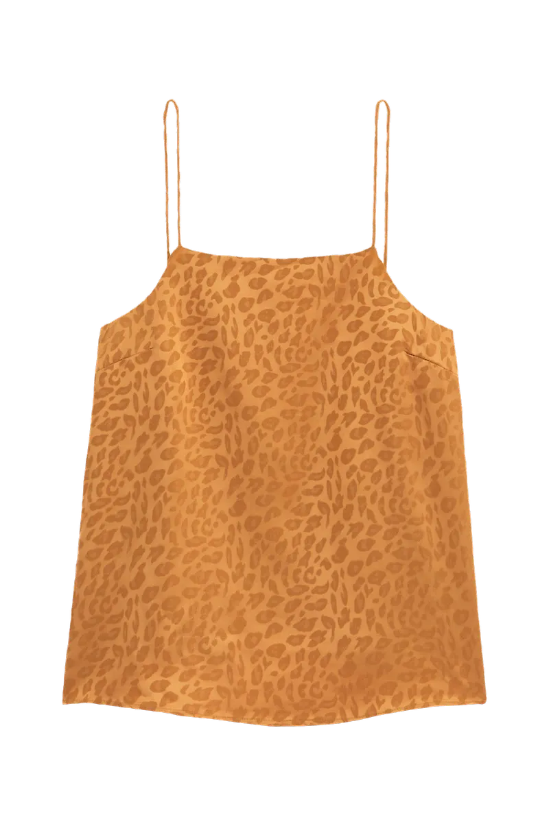 La Redoute - Leopardmönstrat linne - Brun