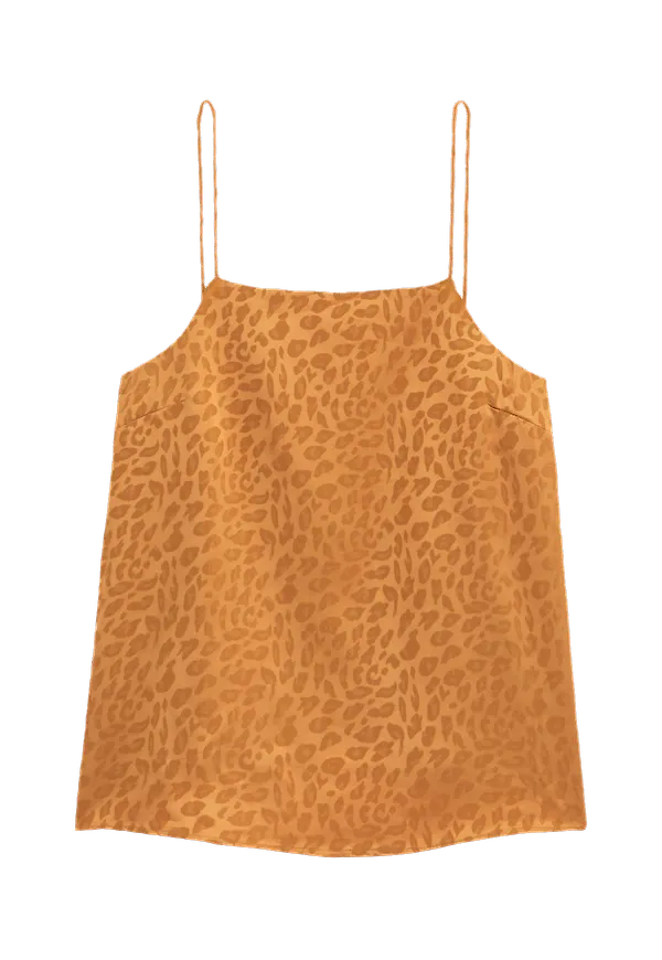 La Redoute - Leopardmönstrat linne - Brun