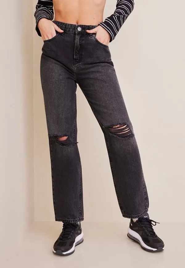 Only Onlrobyn Ex Hw Str L Ak Des CRO086 High waisted jeans