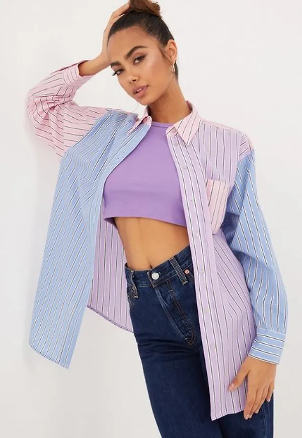 Co'couture Drake MixStripe Oversize Shirt Skjortor