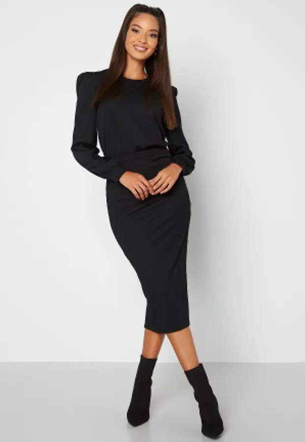 BUBBLEROOM Besa Rib Dress Black XS