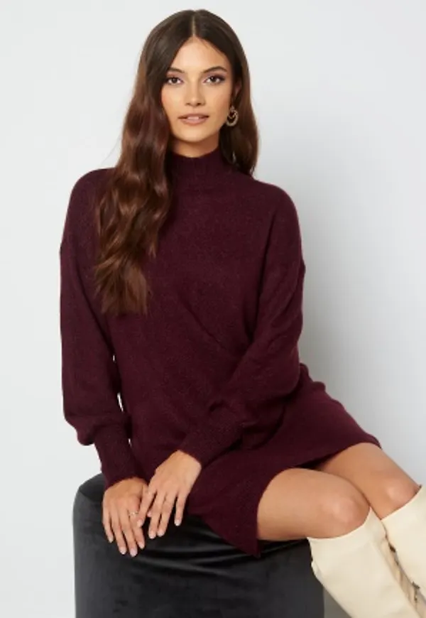 VERO MODA Lefile LS Highneck Dress Port Royale S