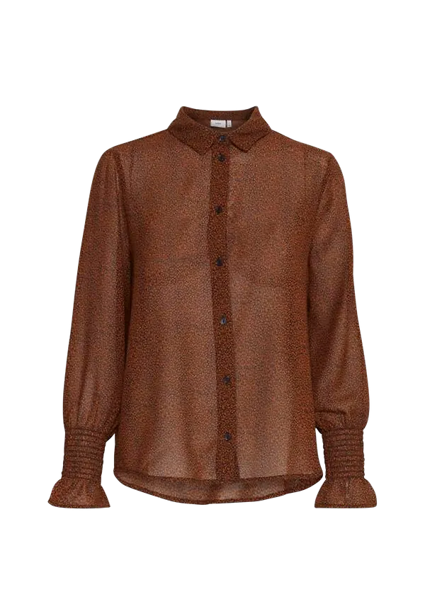 ICHI - Blus ixViktoria LS - Brun