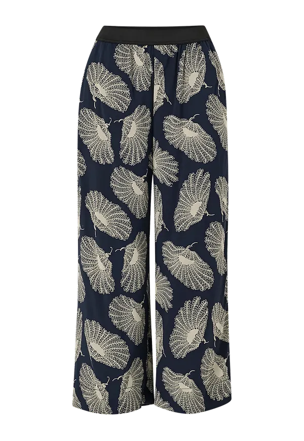 Whyred - Byxor Potter Poppies Trousers - Blå