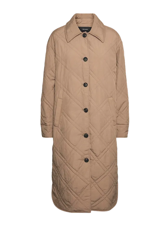 Vero Moda - Kappa vmAmberemerson Extra Long Coat - Brun