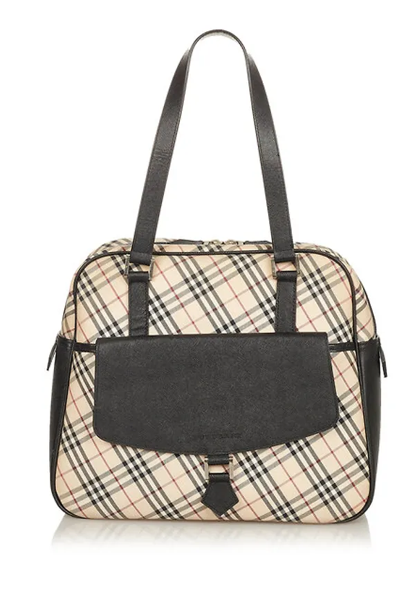 Burberry Nova Check Canvas Handbag
