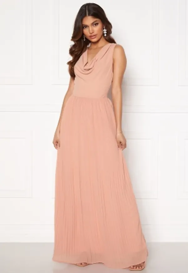 VILA Micada Draped  Maxi Dress Misty Rose 38