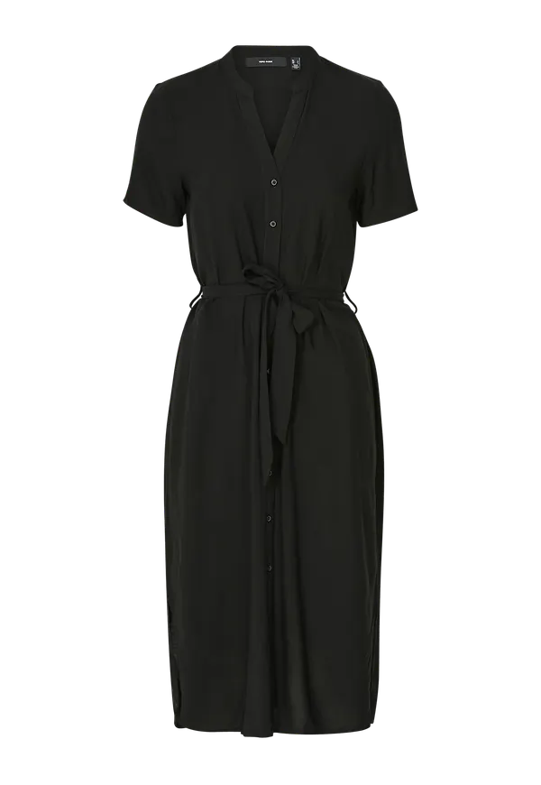 Vero Moda - Klänning vmVica S/S Shirt Dress - Svart